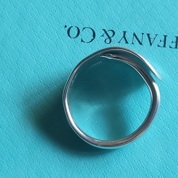 1870 Tiffany & Company Antique Ivy Spoon Ring in Sterling Silver #41 size 10 - Picture 6 of 13